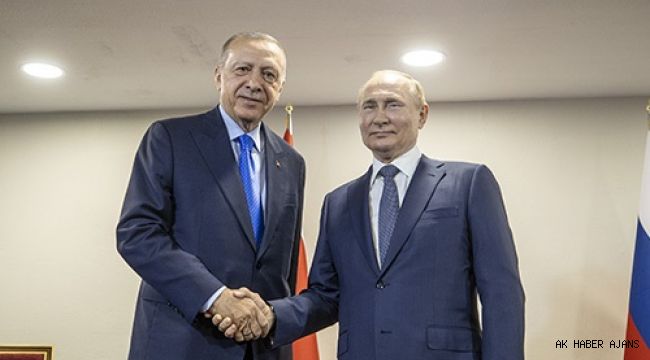 Cumhurbaşkanı Erdoğan, Rusya Devlet Başkanı Putin ile bir araya geldi