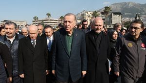 Cumhurbaşkanı Erdoğan, Hatay'da depremlerden etkilenen bölgeleri ziyaret etti